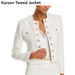 Generation Love White Tweed Blazer